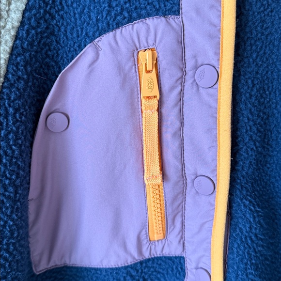 FP Movement by Free People Hit The Slopes Colorblock Fleece Pullover Midnight L - Picture 7 of 13